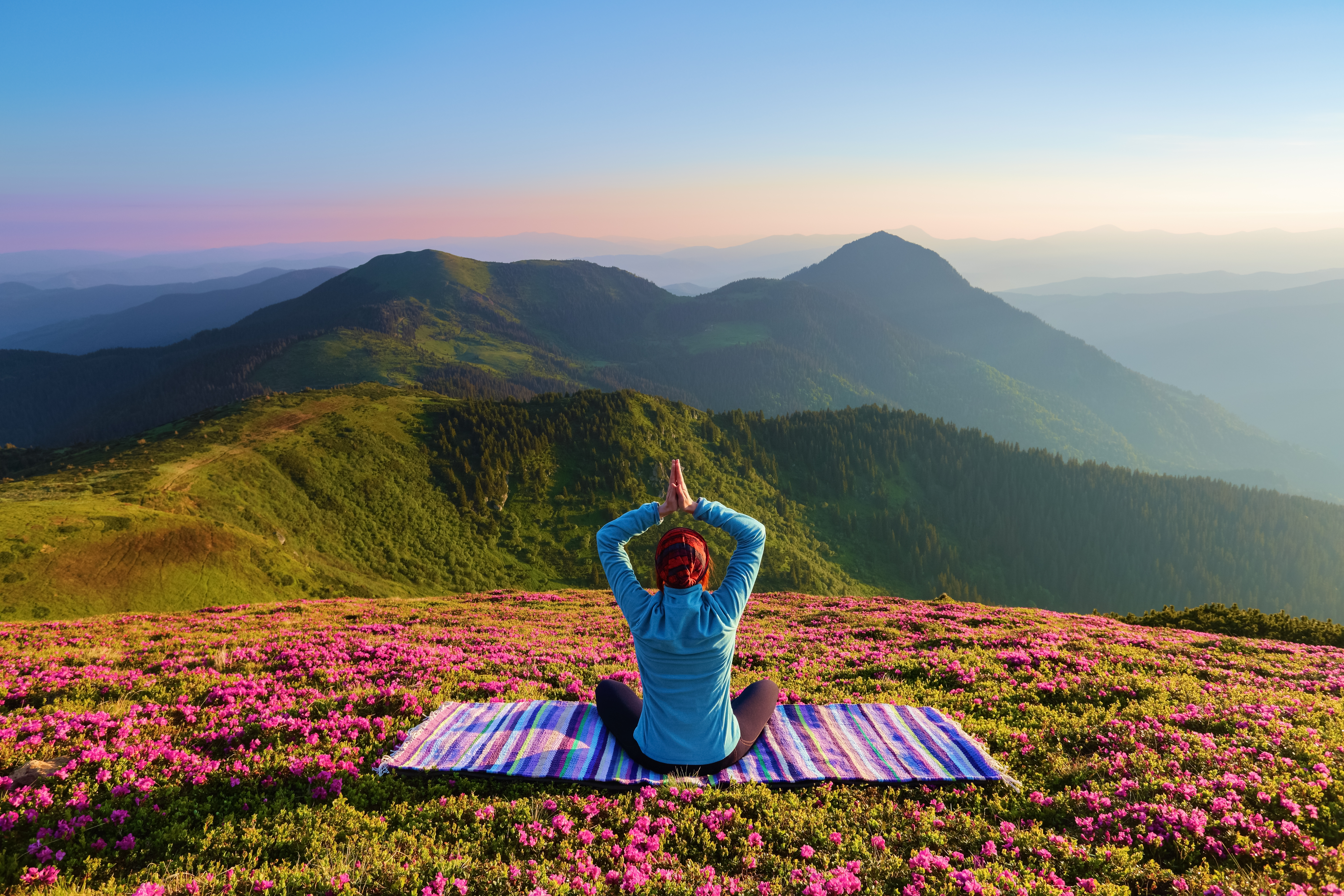 Relax - yoga mountains zen